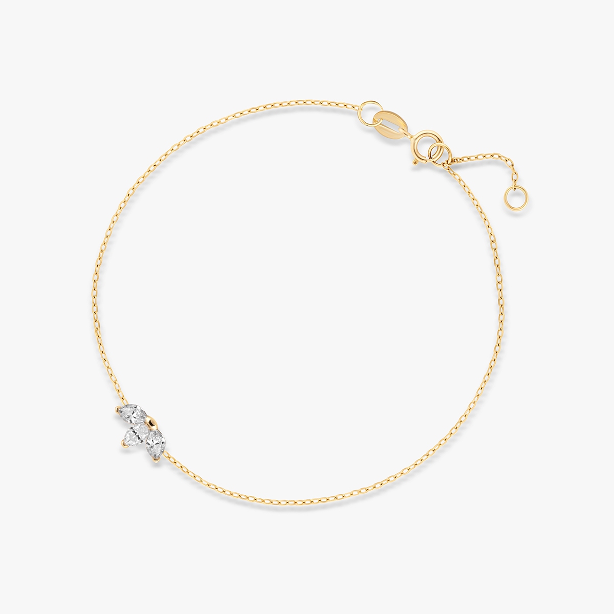 W.KRUK Bransoleta złota z cyrkoniami