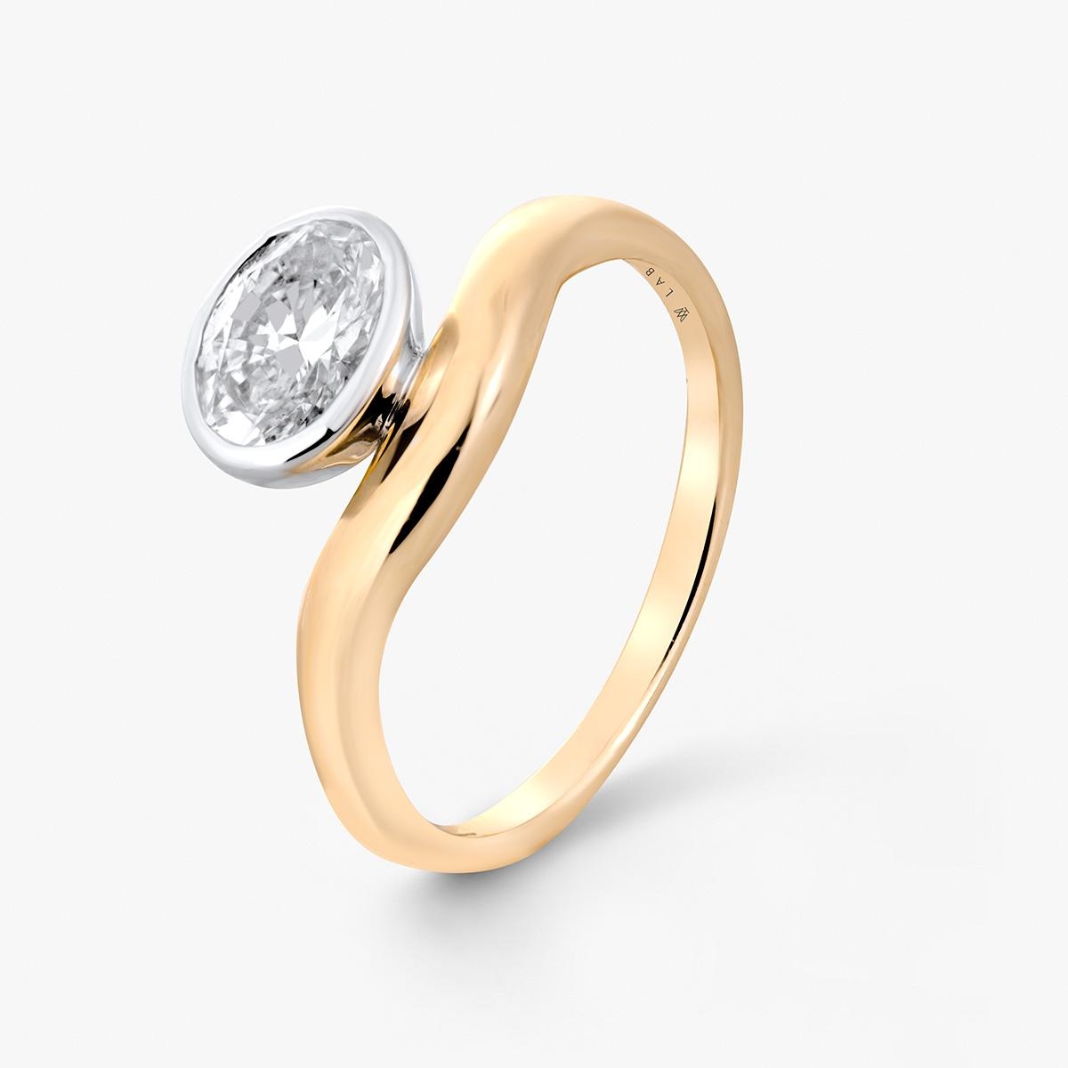 W.KRUK Pierścionek złoty Nuova