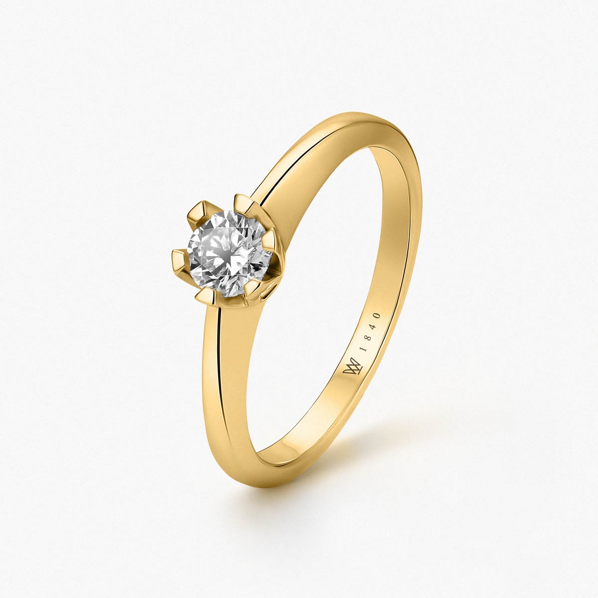 W.KRUK Pierścionek zaręczynowy złoty Jedyny