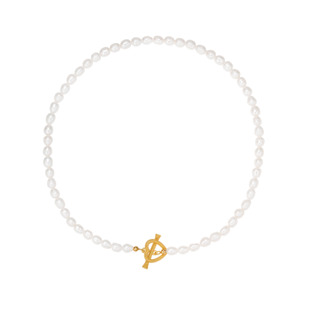 W.KRUK Naszyjnik srebrny z perłami