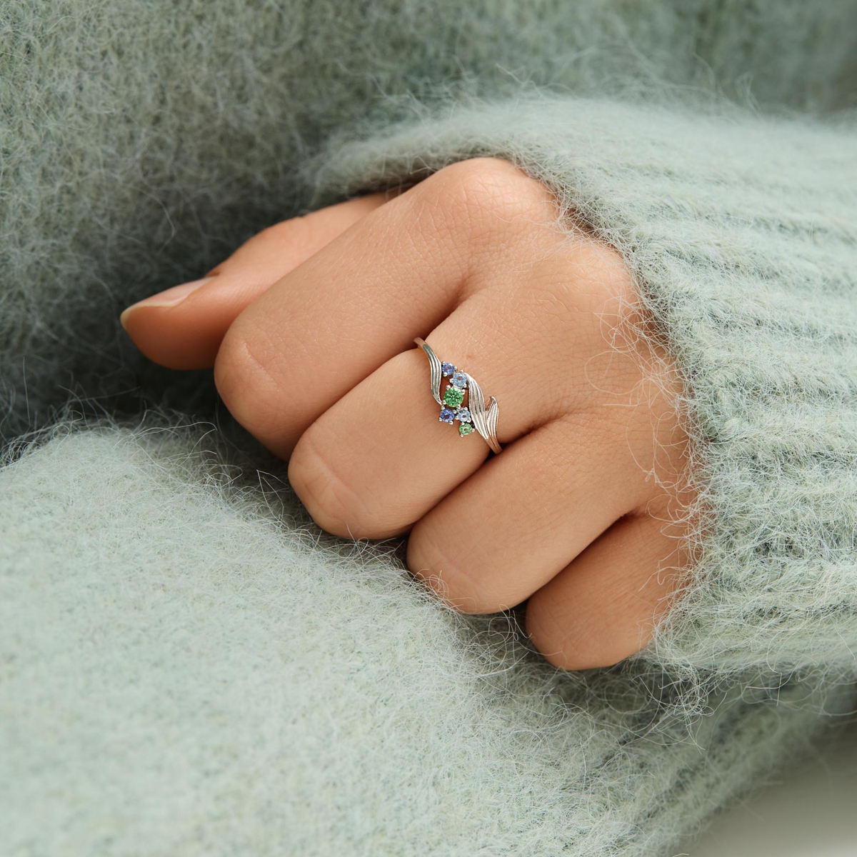 W.KRUK Pierścionek srebrny KOI