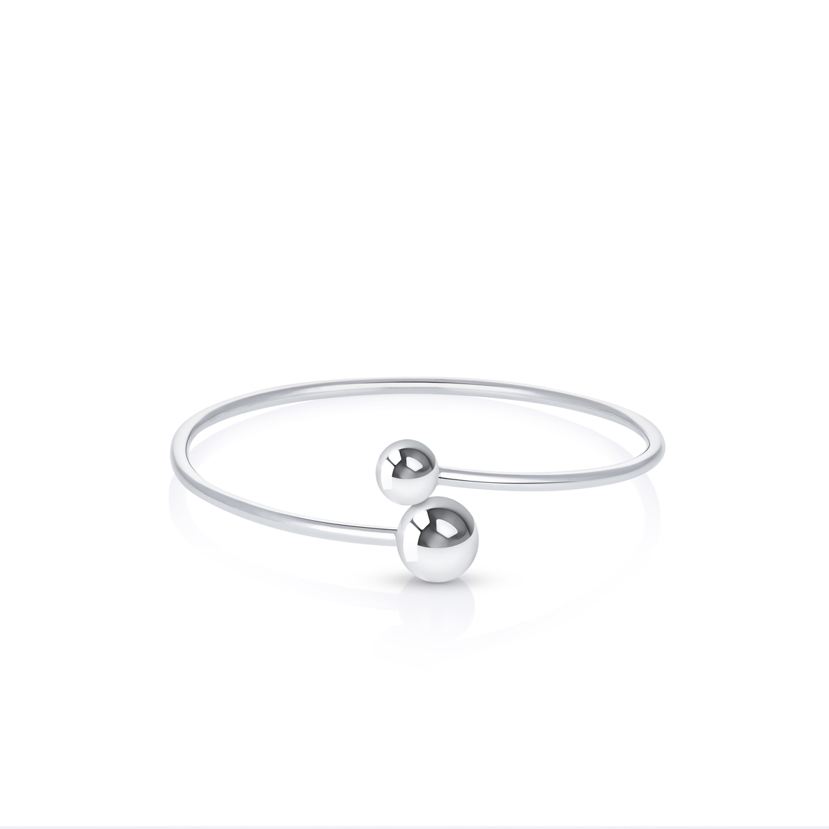 W.KRUK Bransoleta srebrna basic