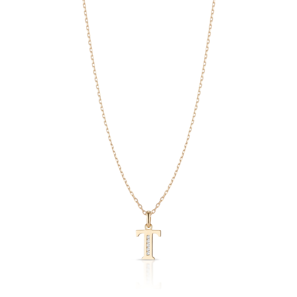 W.KRUK Wisiorek złoty literka T