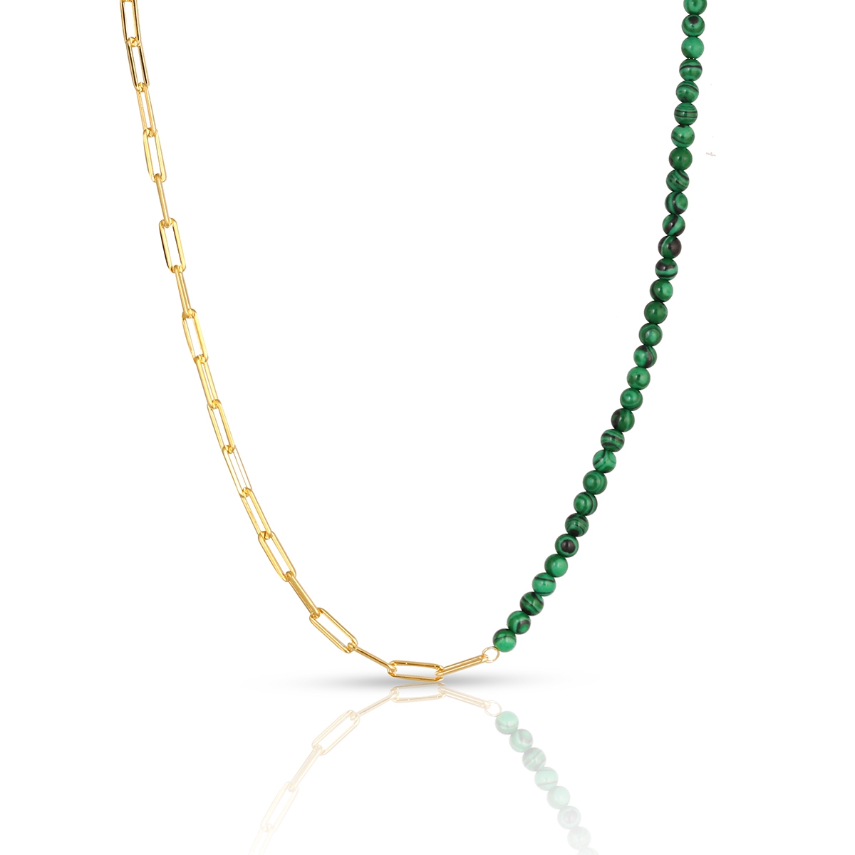 W.KRUK Naszyjnik srebrny pozłacany