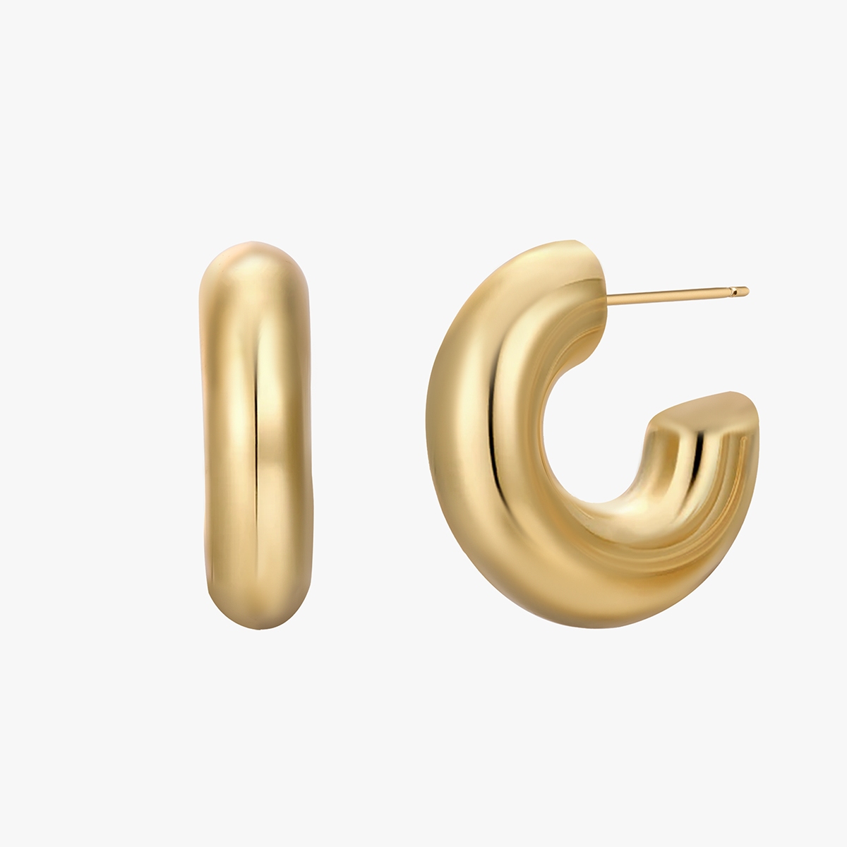 W.KRUK Kolczyki Glow Hoops Picky Pica