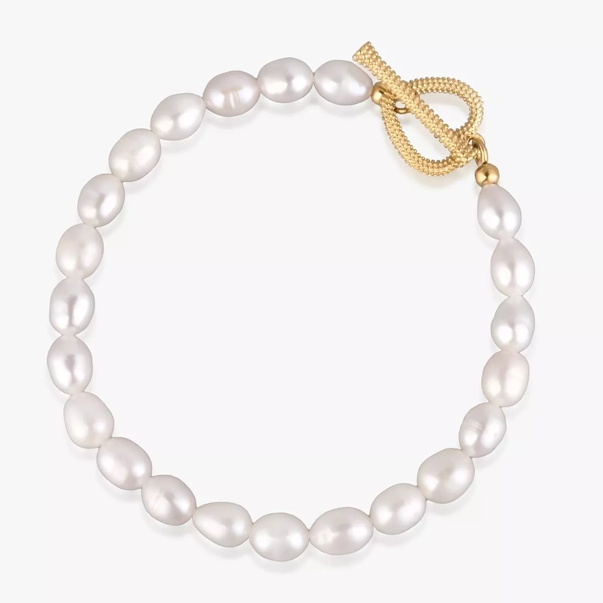 W.KRUK Bransoleta srebrna z perłami