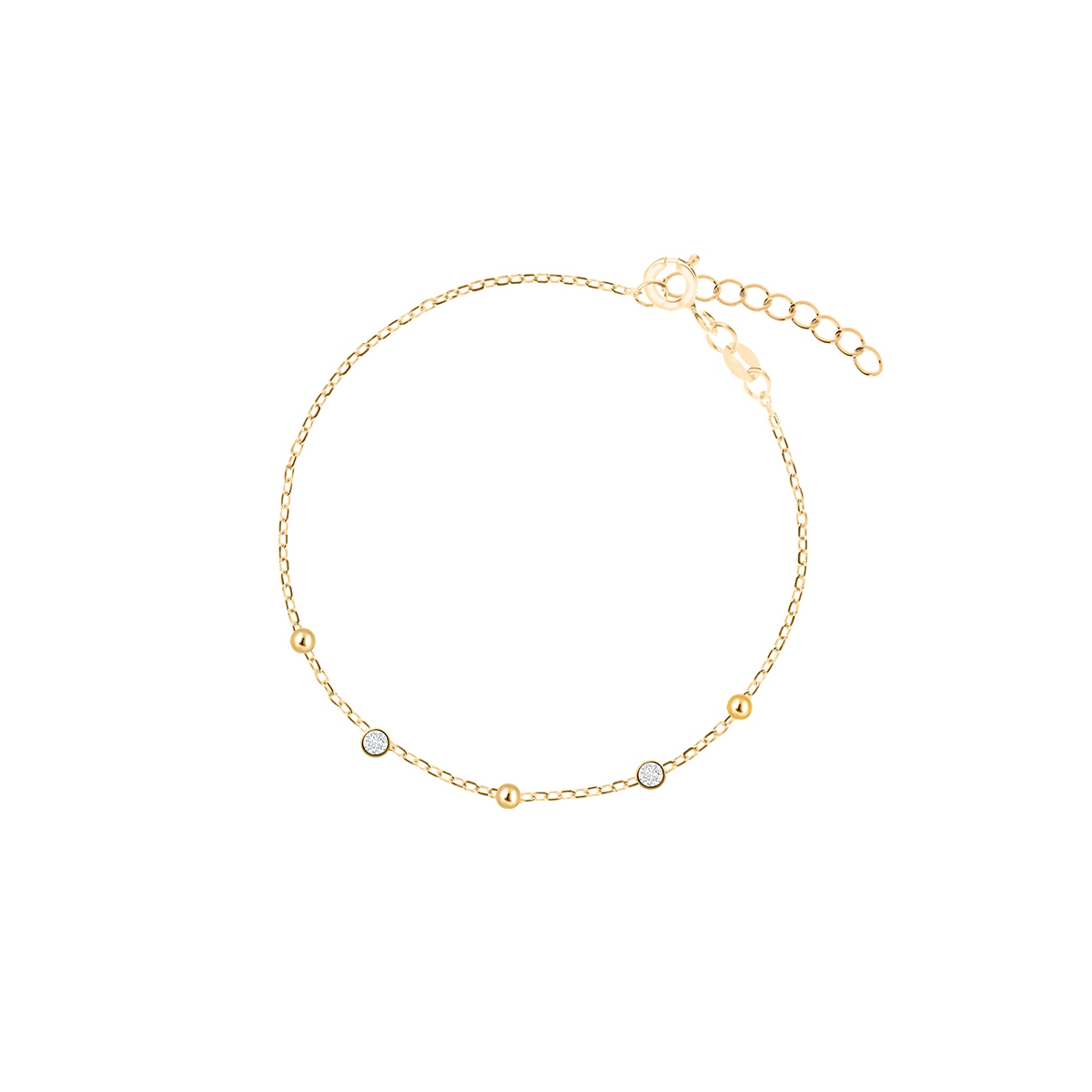 W.KRUK Bransoletka złota z cyrkoniami