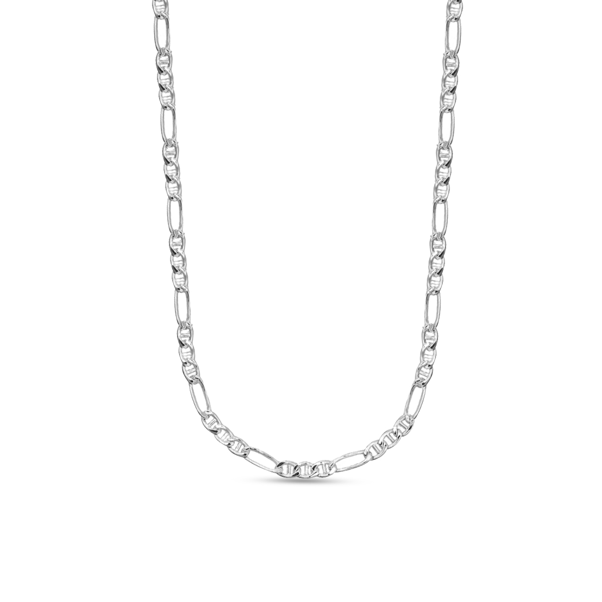 W.KRUK Łańcuszek srebrny figaro