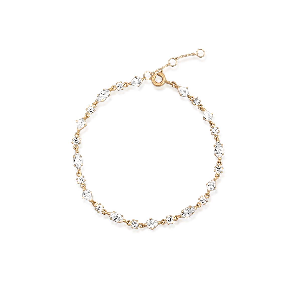 W.KRUK Bransoleta złota z cyrkoniami Ceremonials