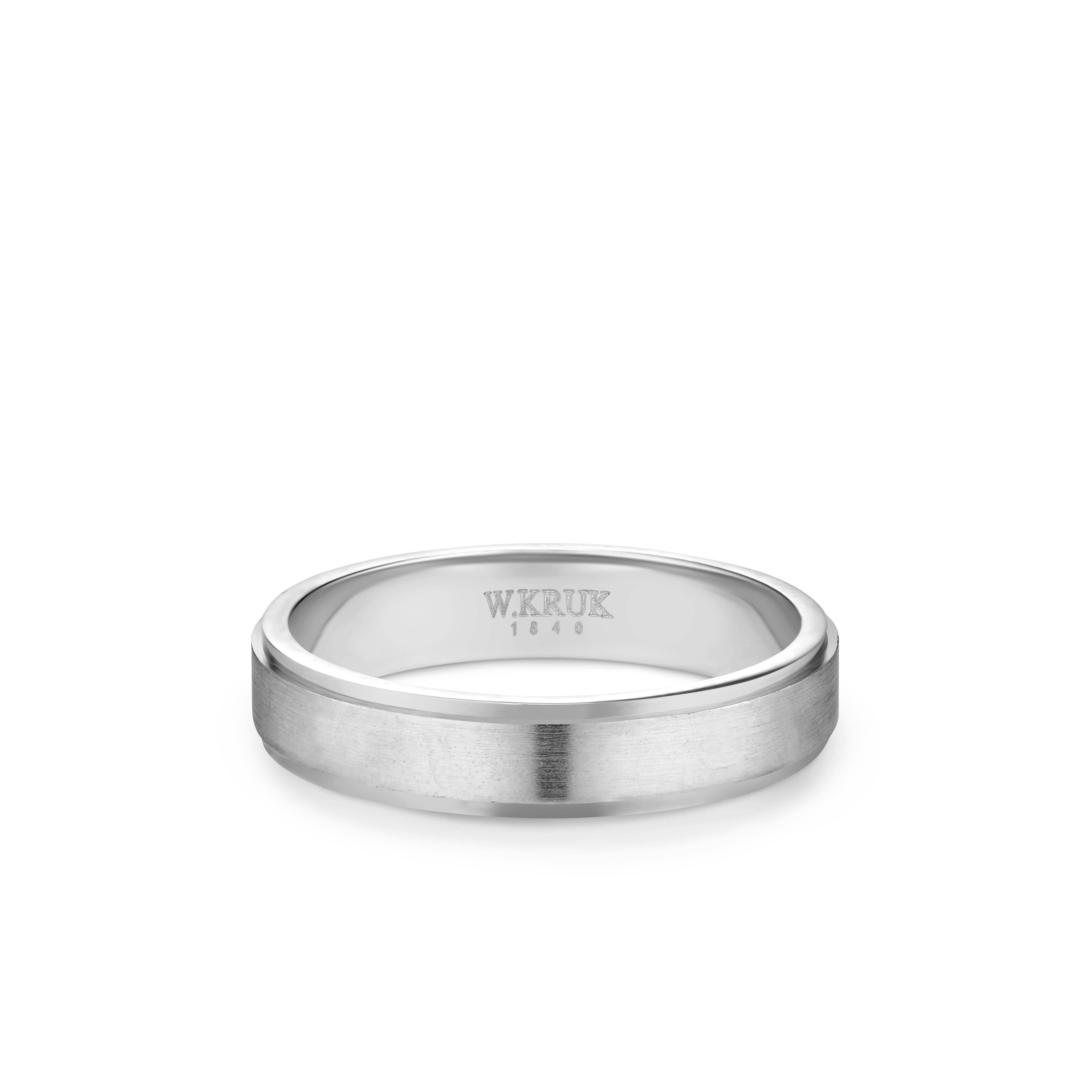 W.KRUK - Obrączka ślubna złota ROMANA męska
