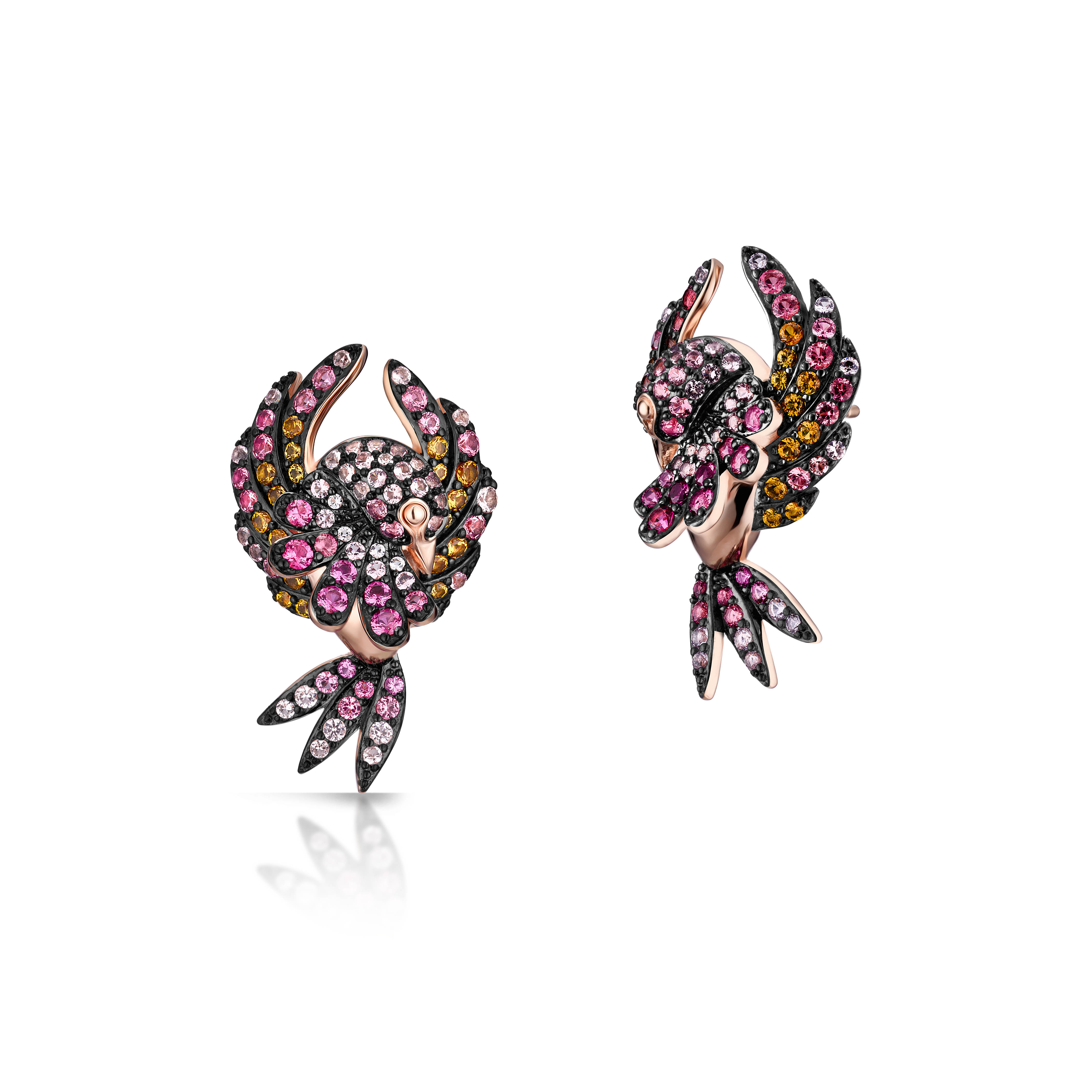 W.KRUK - Kolczyki srebrne Preludium Paradise Birds