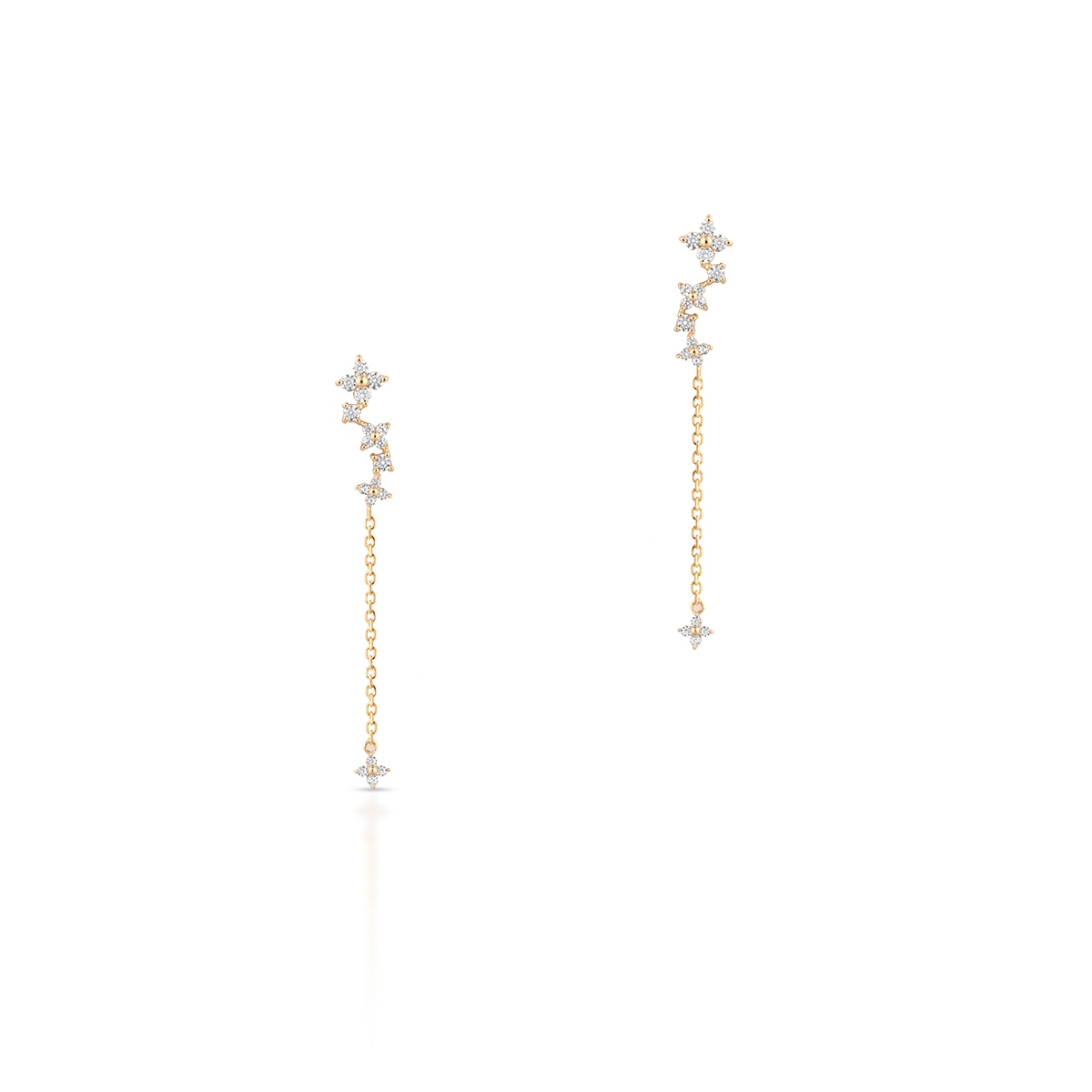 W.KRUK Kolczyki złote z cyrkoniami Ceremonials