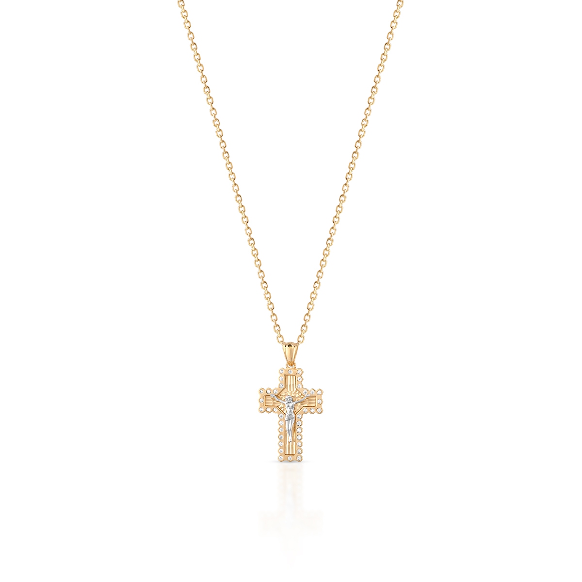 W.KRUK Wisiorek złoty krzyżyk