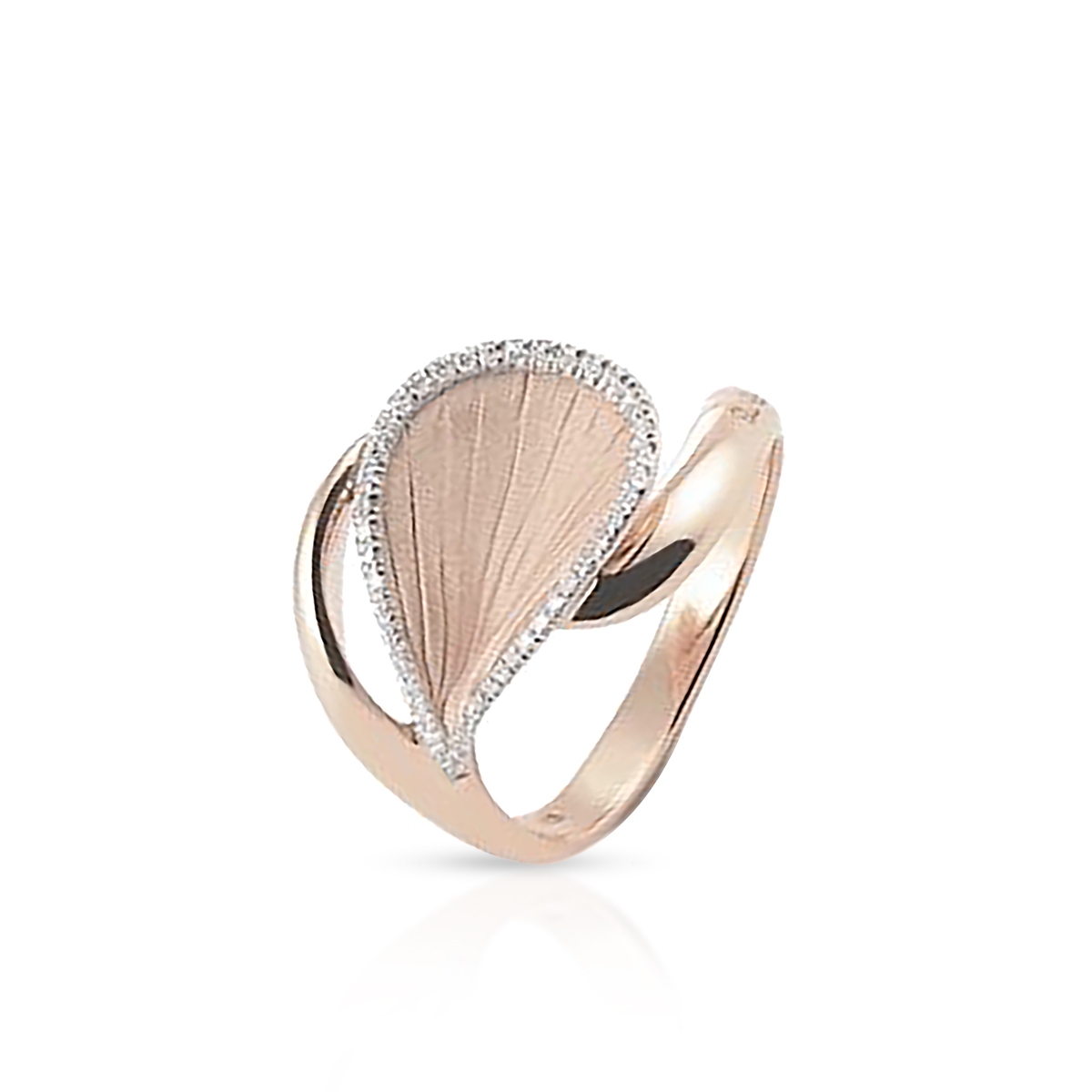 W.KRUK Pierścionek złoty bicolor CAMMILLI FIRENZE