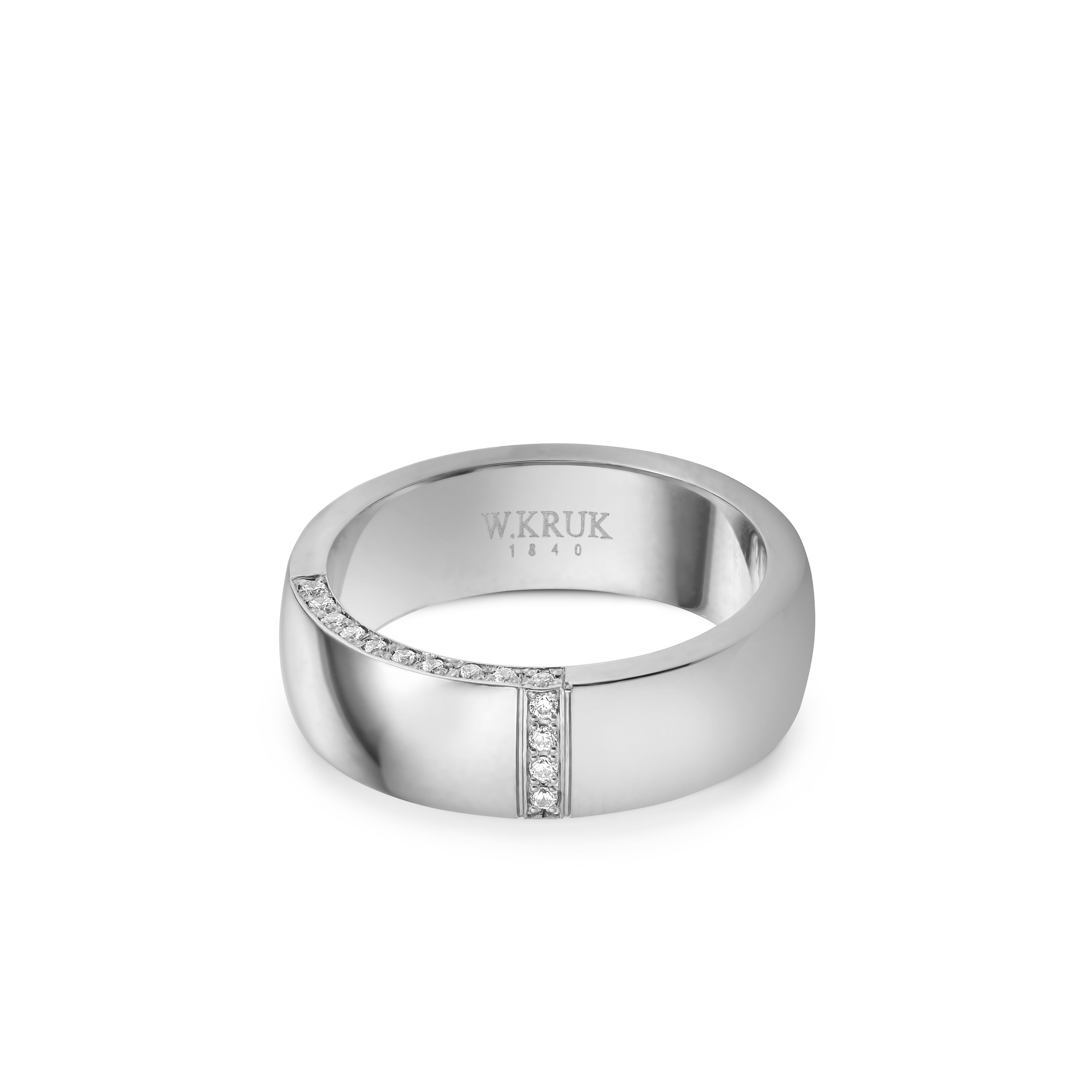 W.KRUK - Obrączka ślubna złota EDGE damska