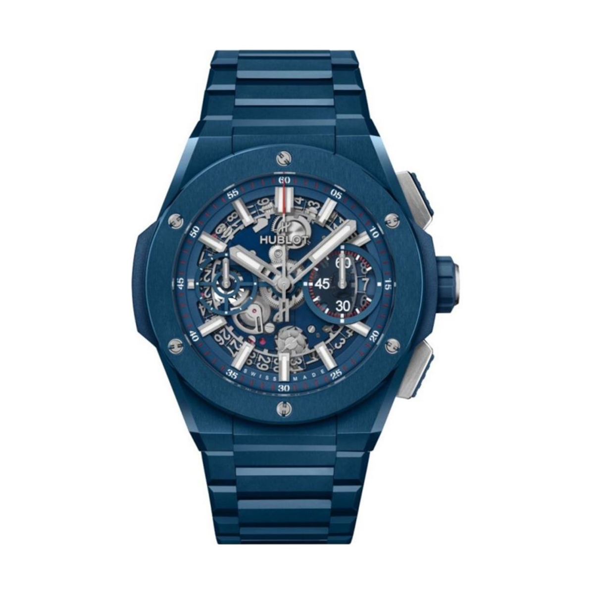 W.KRUK ZEGAREK HUBLOT BIG BANG INTEGRATED BLUE CERAMIC
