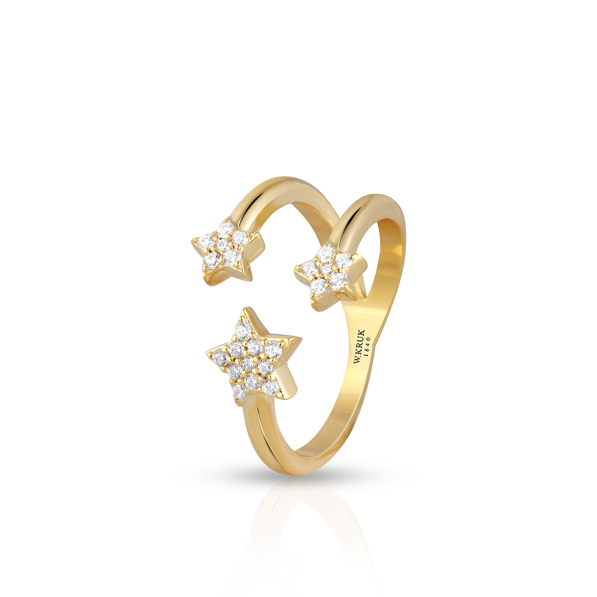 W.KRUK Pierścionek srebrny Little Star