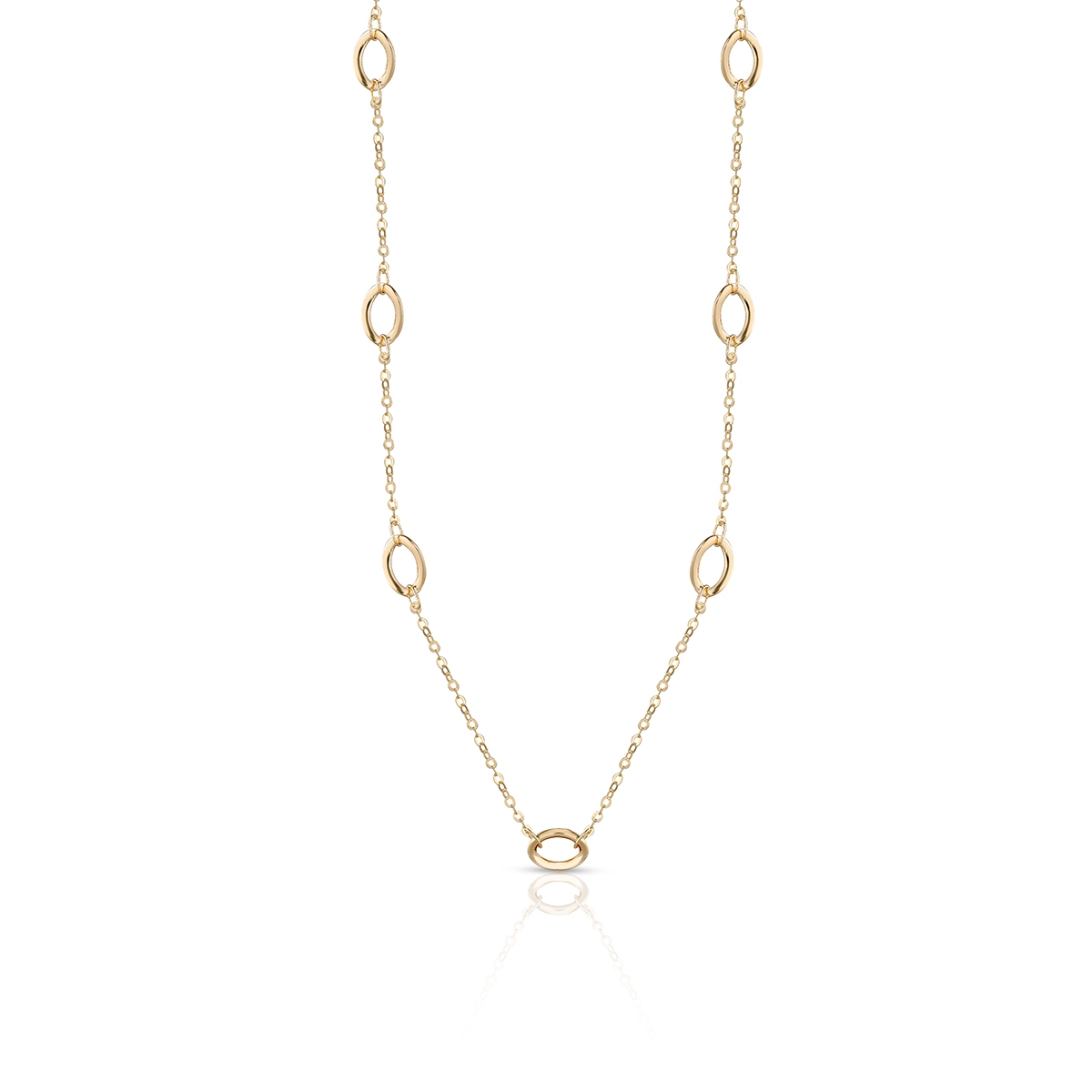 W.KRUK Naszyjnik złoty geometryczny W.KRUK