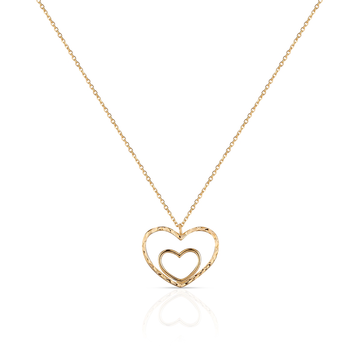 W.KRUK Naszyjnik złoty z motywem serca