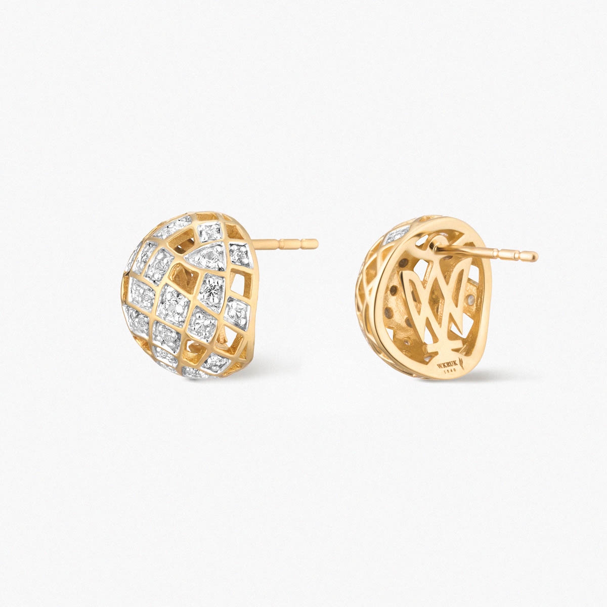 W.KRUK Kolczyki złote Follow