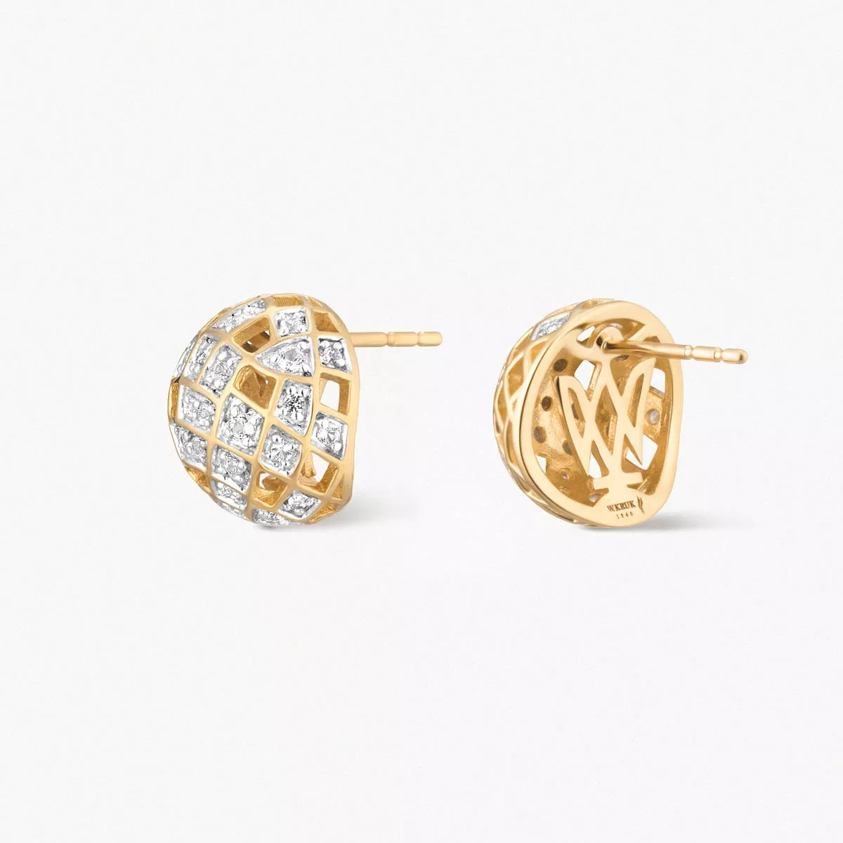 W.KRUK Kolczyki złote Follow