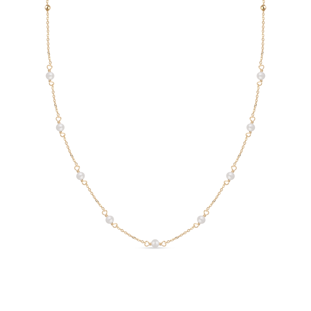 W.KRUK Naszyjnik złoty z perłami