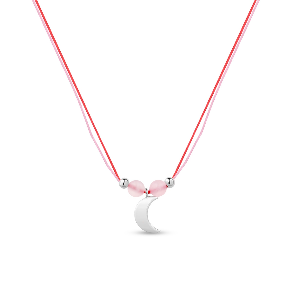 W.KRUK Naszyjnik srebrny z motywem księżyca