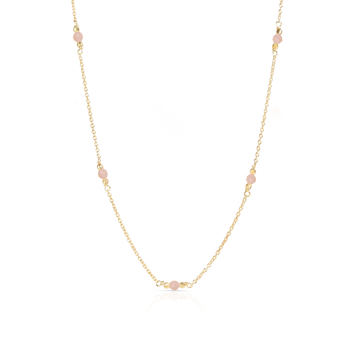 W.KRUK Naszyjnik srebrny pozłacany z opalem