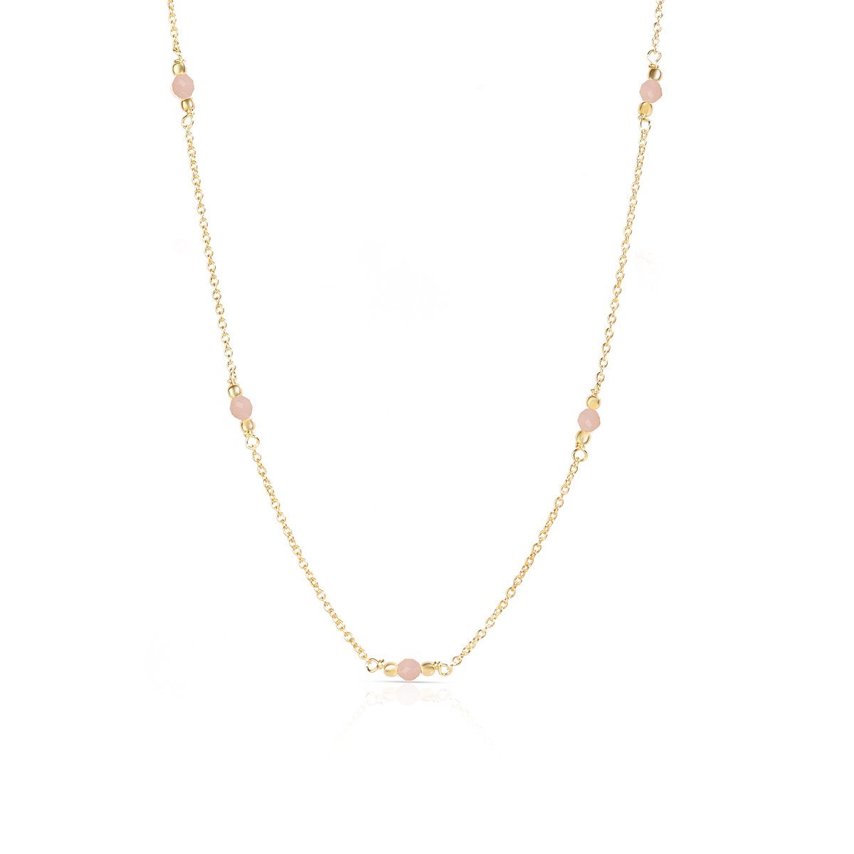 W.KRUK Naszyjnik srebrny pozłacany z opalem