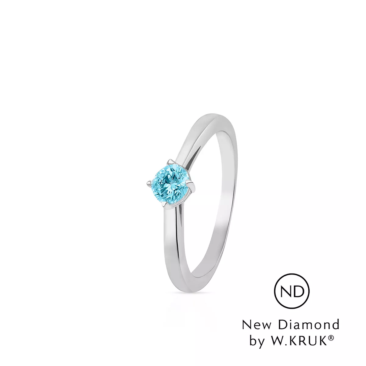 W.KRUK - Pierścionek zaręczynowy złoty Doskonały - New Diamond by W.KRUK 0,20 ct