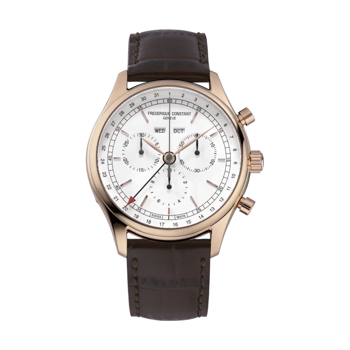 W.KRUK ZEGAREK FREDERIQUE CONSTANT CLASSICS QUARTZ CHRONOGRAPH TRIPLE CALENDAR