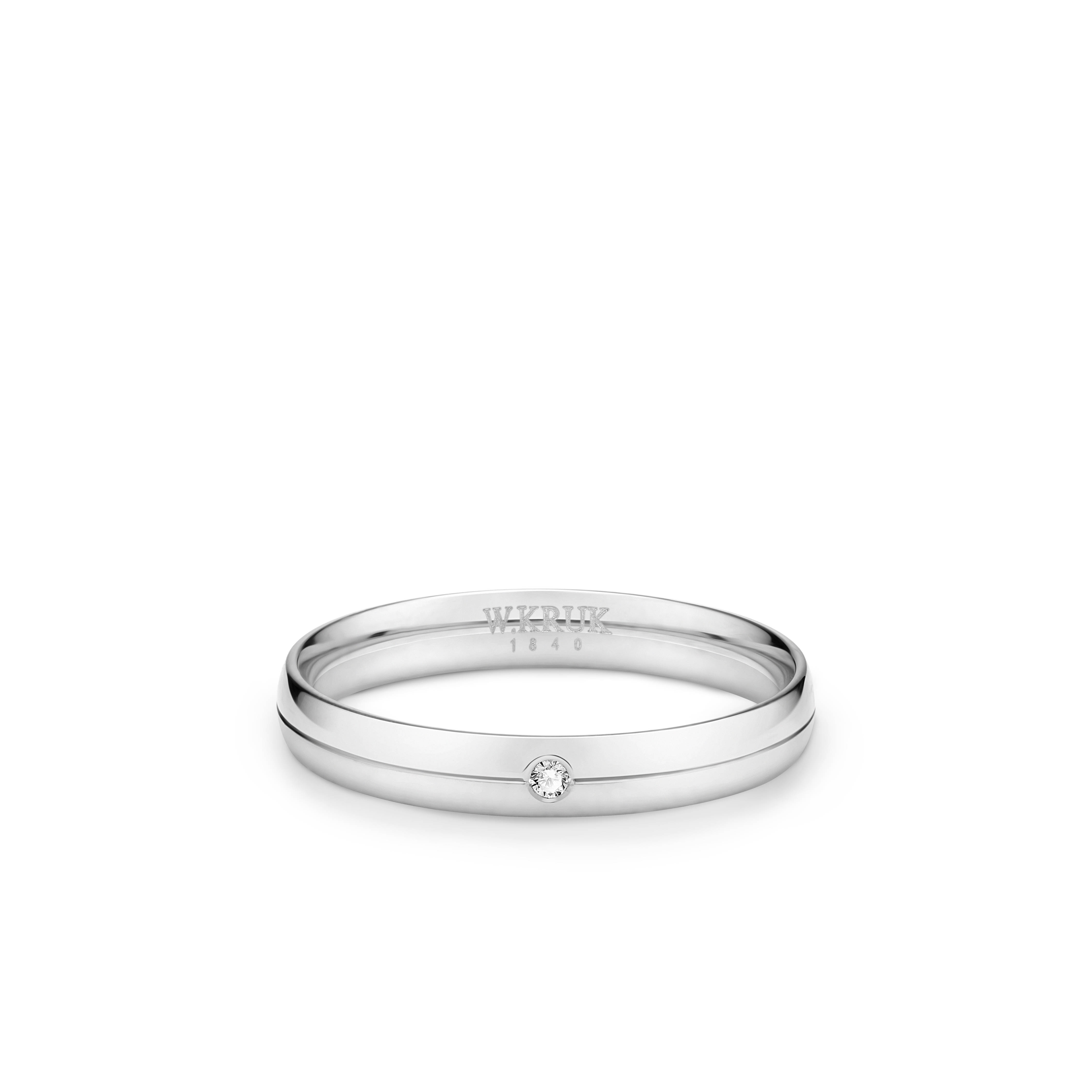 W.KRUK - Obrączka ślubna złota Sacrum damska