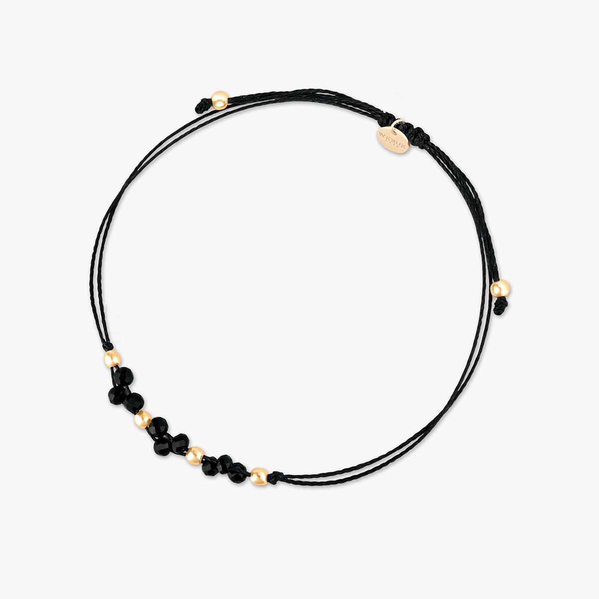 W.KRUK Bransoleta na czarnym sznurku