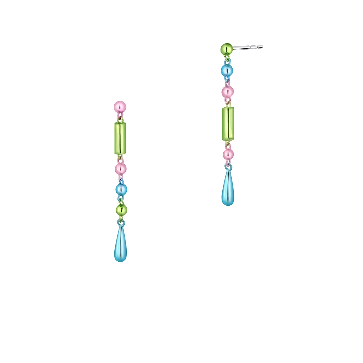 W.KRUK Kolczyki Color Drops Princess Club