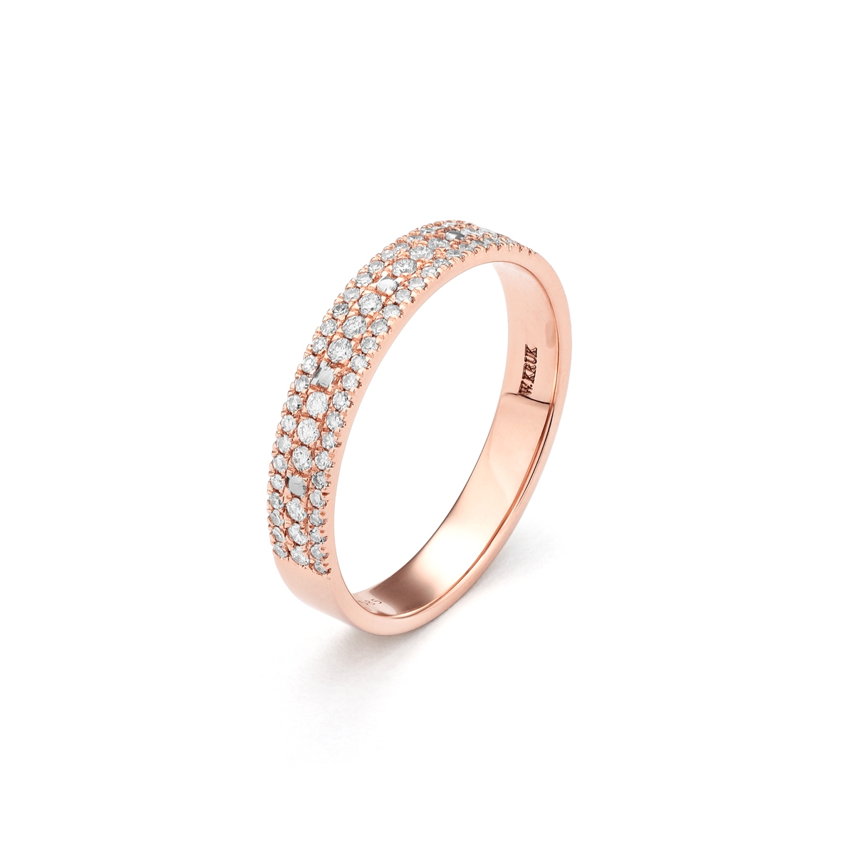 W.KRUK Pierścionek złoty z brylantami