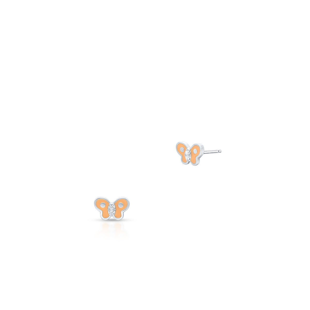 W.KRUK - Kolczyki srebrne motyle