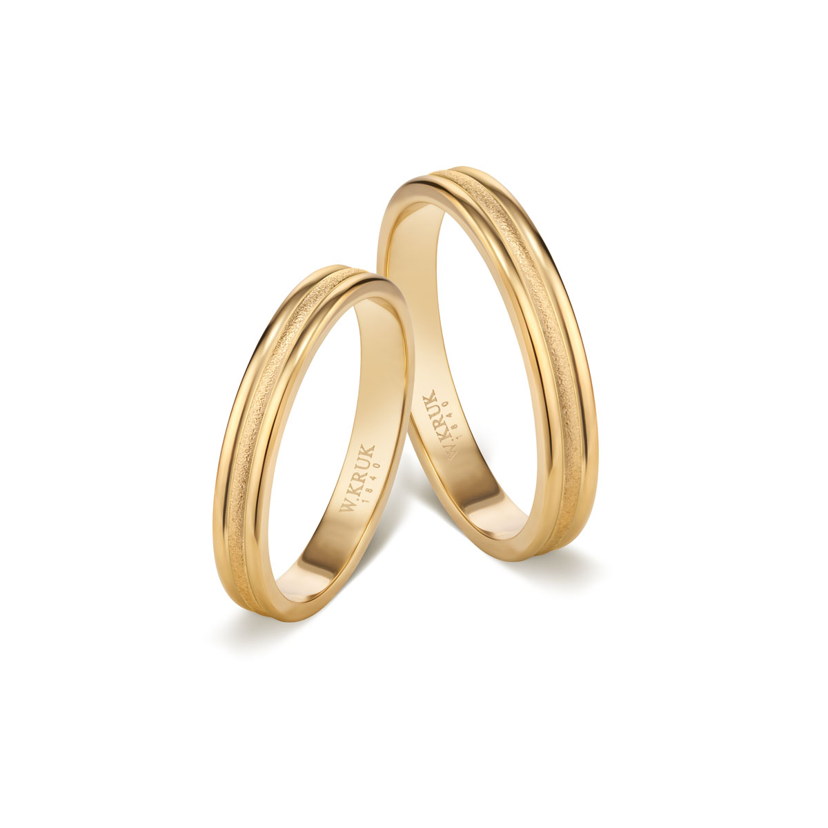 W.KRUK - Komplet obrączek złotych POETICA