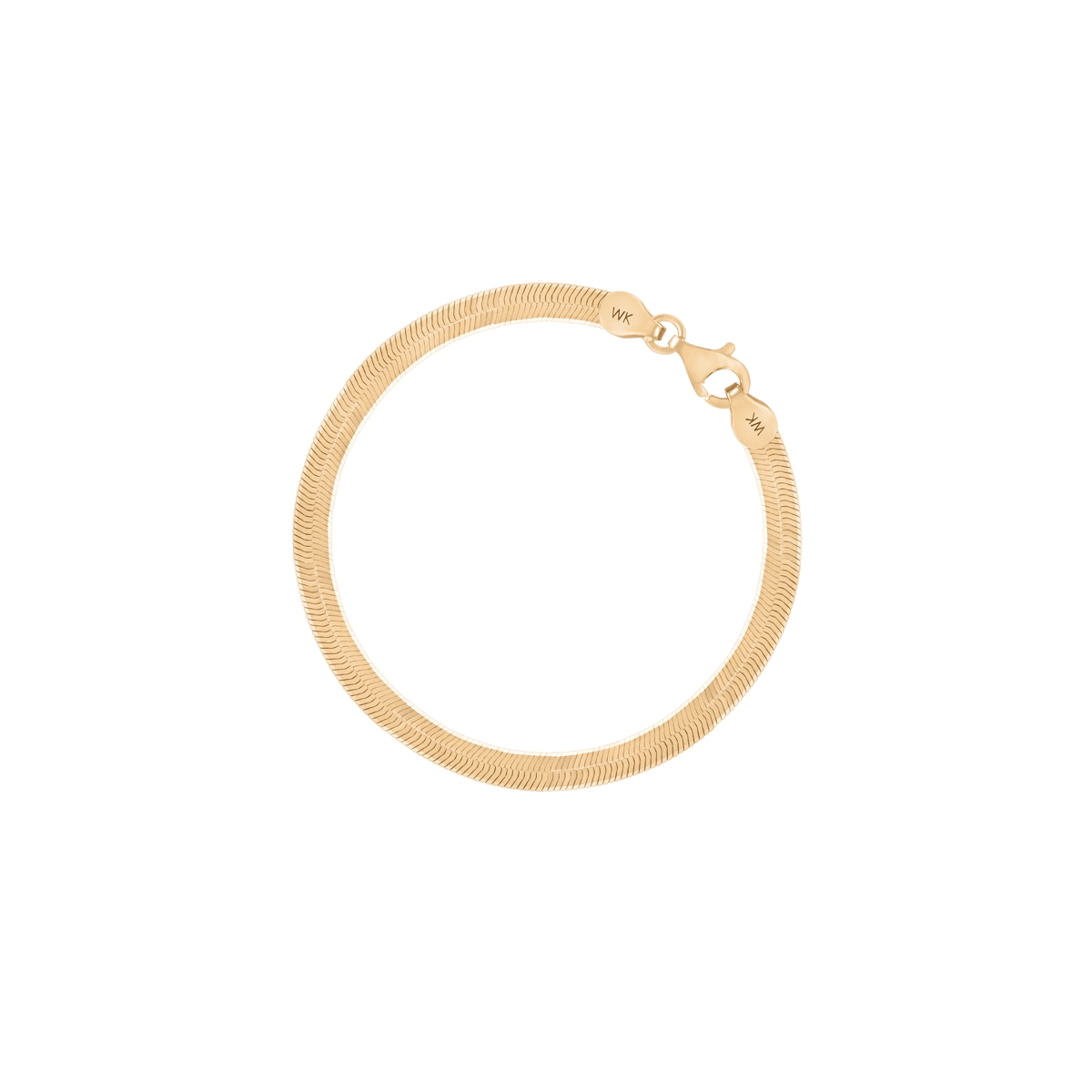 W.KRUK Bransoleta pozłacana żmijka