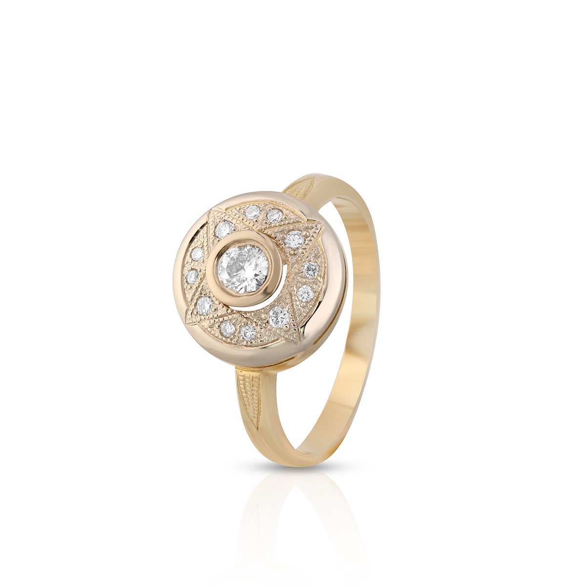 W.KRUK - Pierścionek złoty