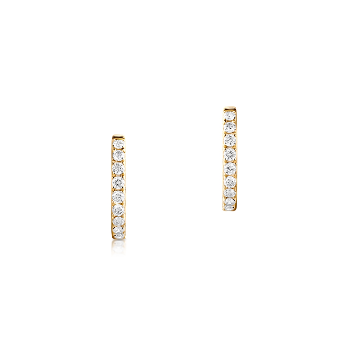 W.KRUK Kolczyki złote z brylantami