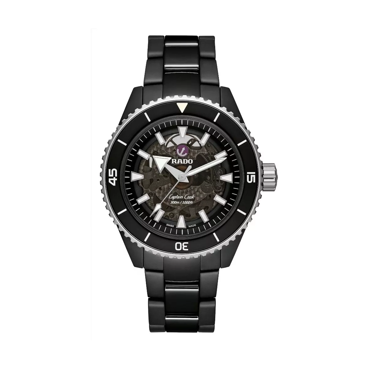 W.KRUK ZEGAREK RADO CAPTAIN COOK HIGH-TECH CERAMIC