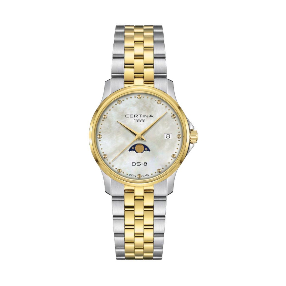 W.KRUK ZEGAREK CERTINA DS-8 MOONPHASE LADY
