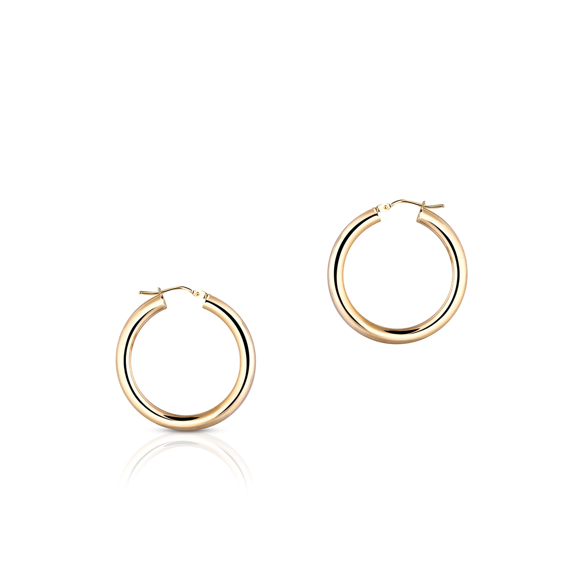 W.KRUK Kolczyki złote koła