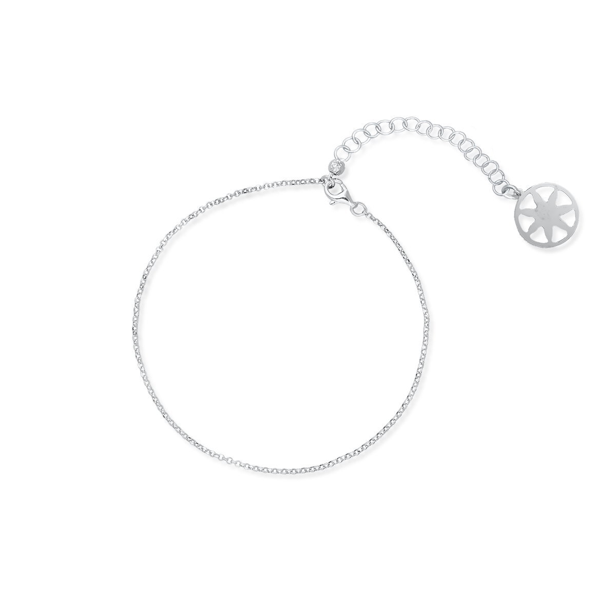 W.KRUK - Bransoletka srebrna na nogę