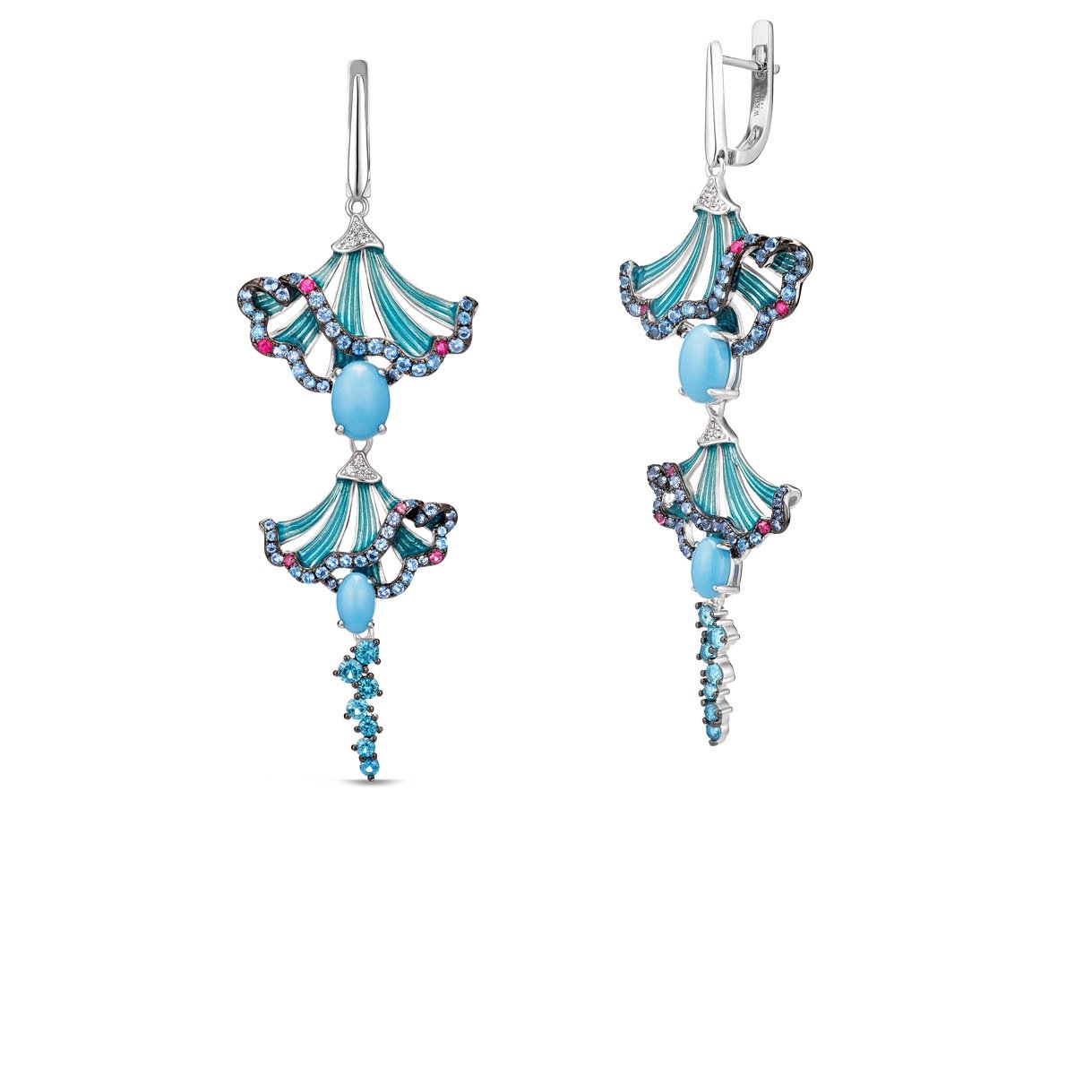 W.KRUK Kolczyki srebrne Imaginarium