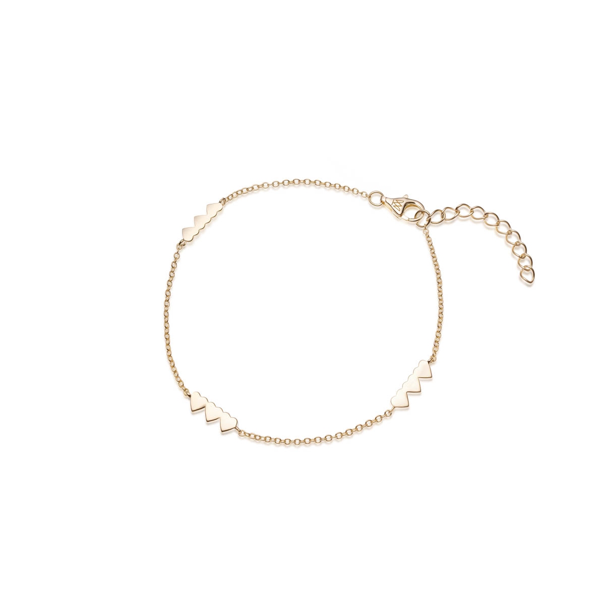 W.KRUK Bransoletka srebrna pozłacana W.KRUK