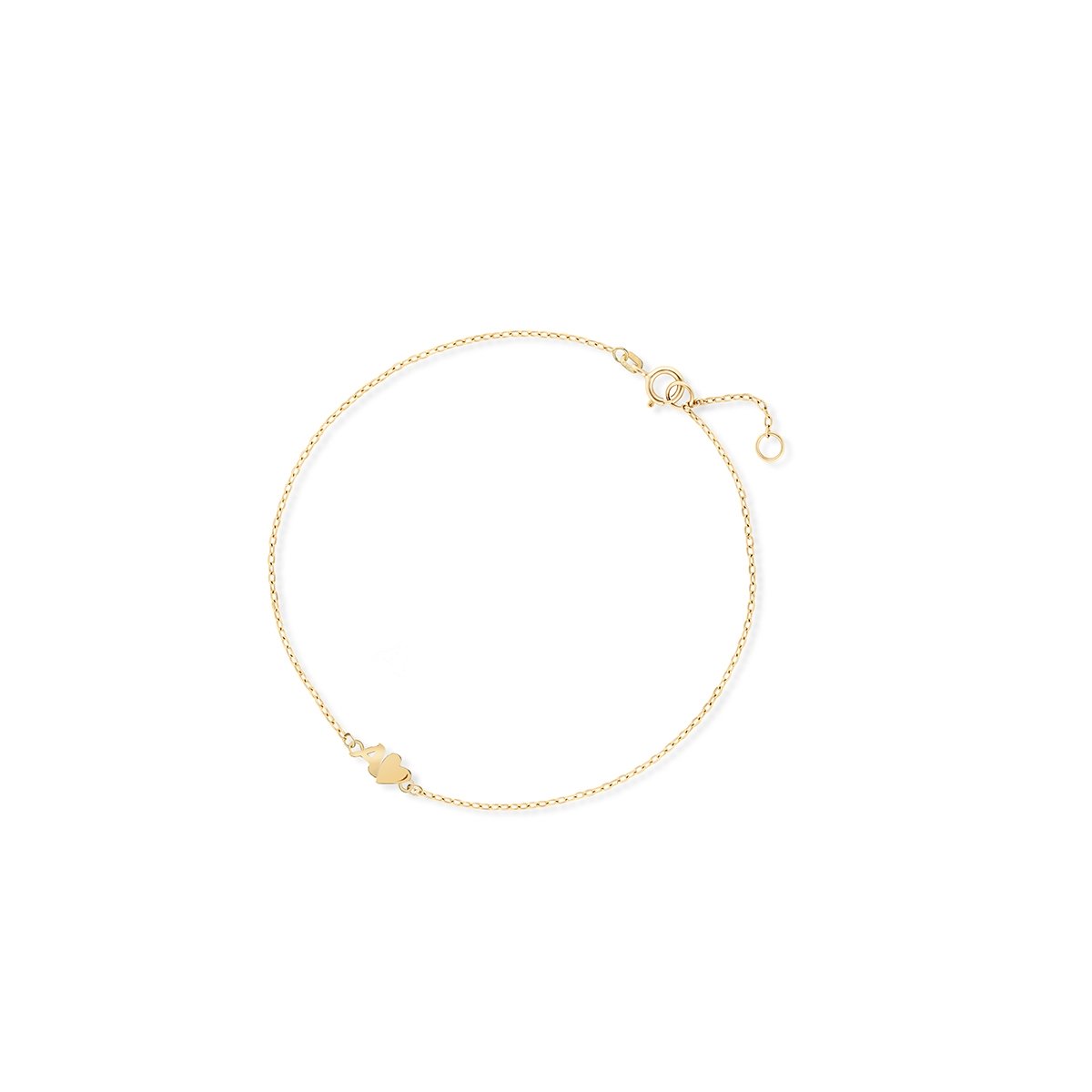 W.KRUK Bransoletka złota literka A