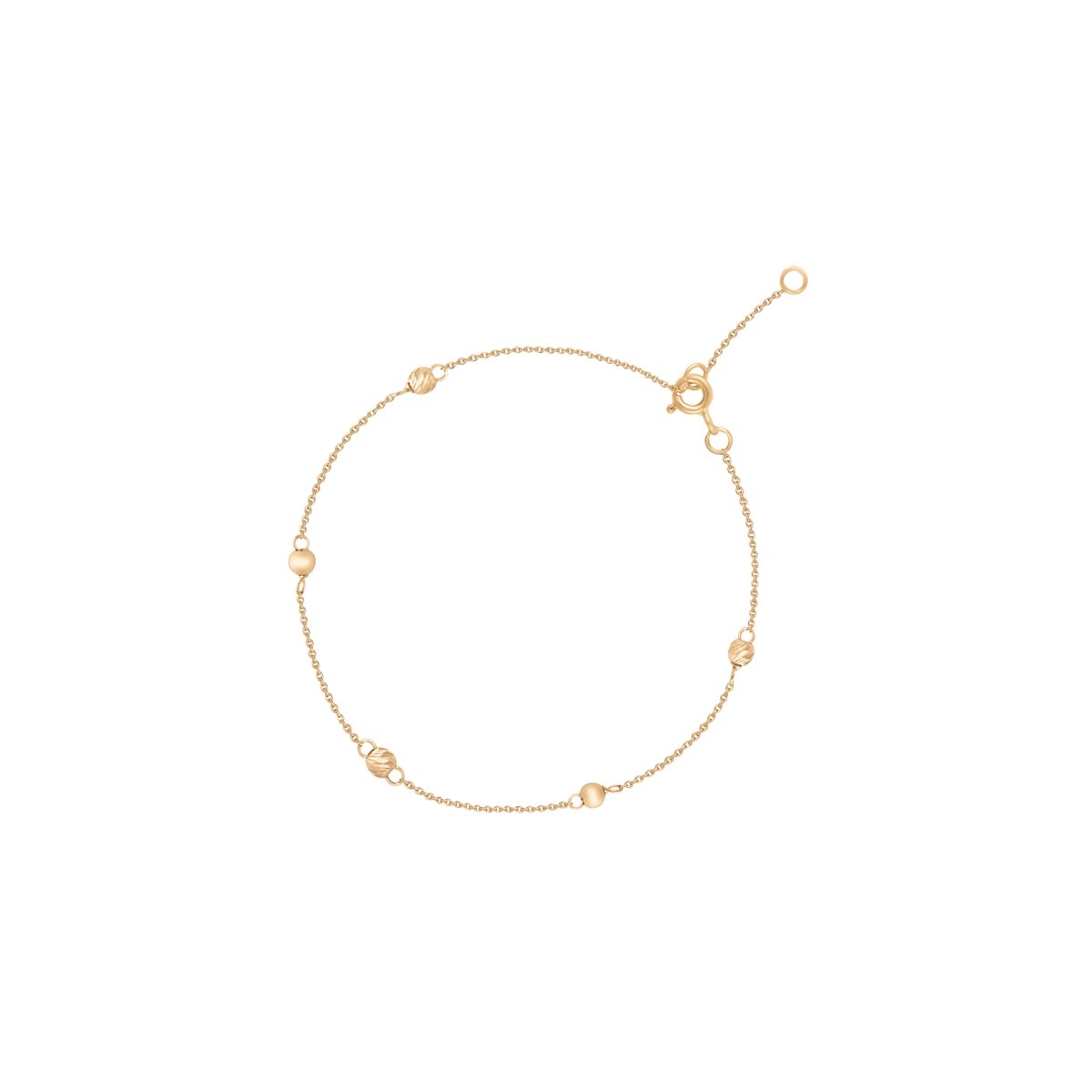 W.KRUK Bransoletka złota z kulkami