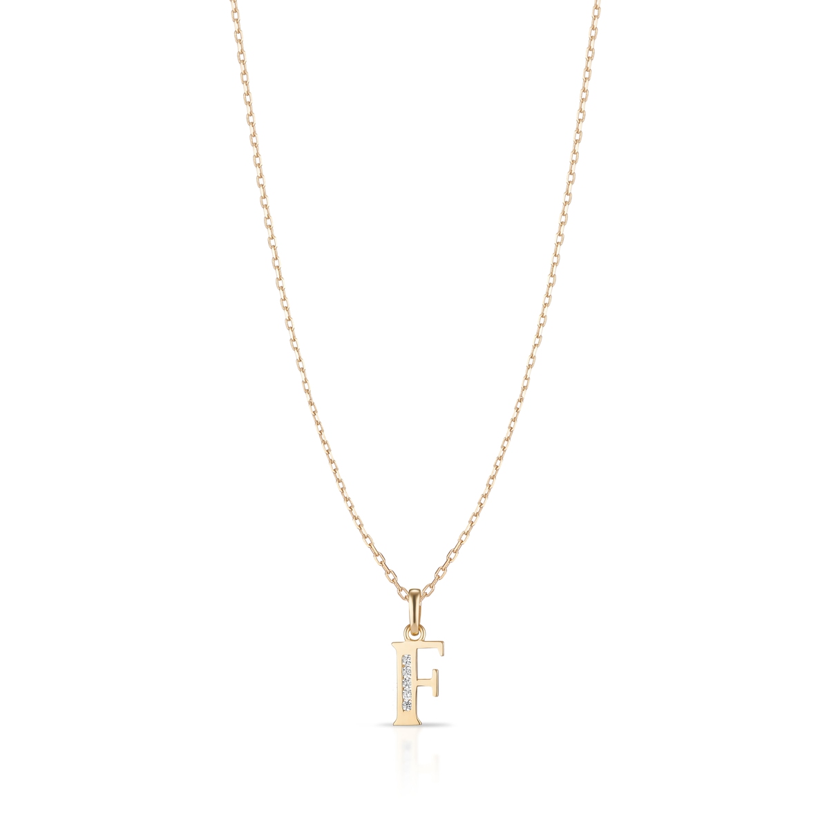 W.KRUK Wisiorek złoty literka F