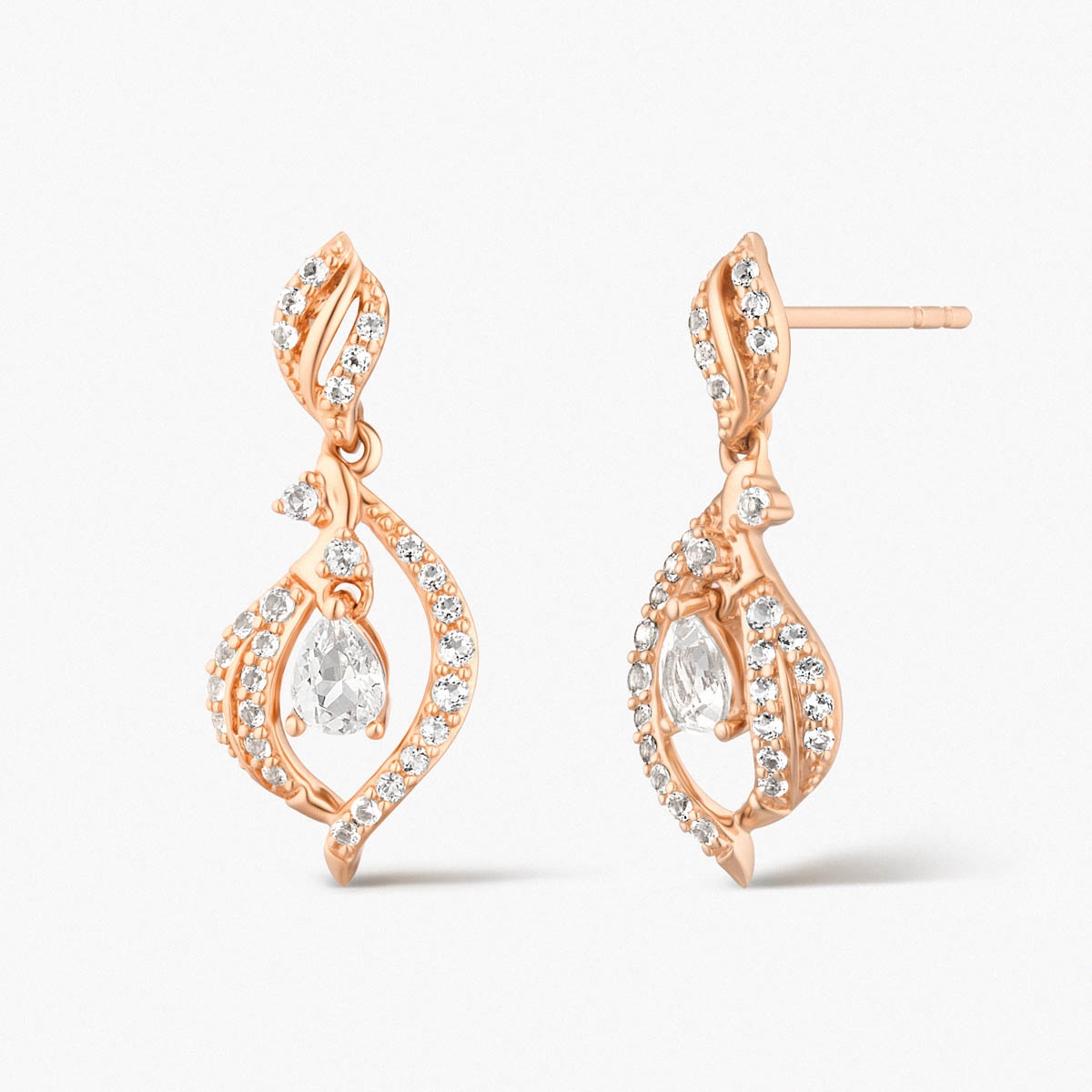 W.KRUK Kolczyki złote Balerina